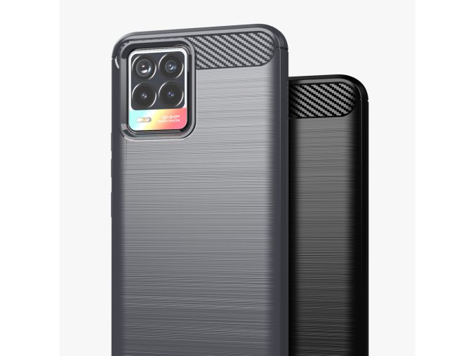 eng pl Carbon Case Flexible Cover TPU Case for Realme 8 5G V13 5G black 72361 4