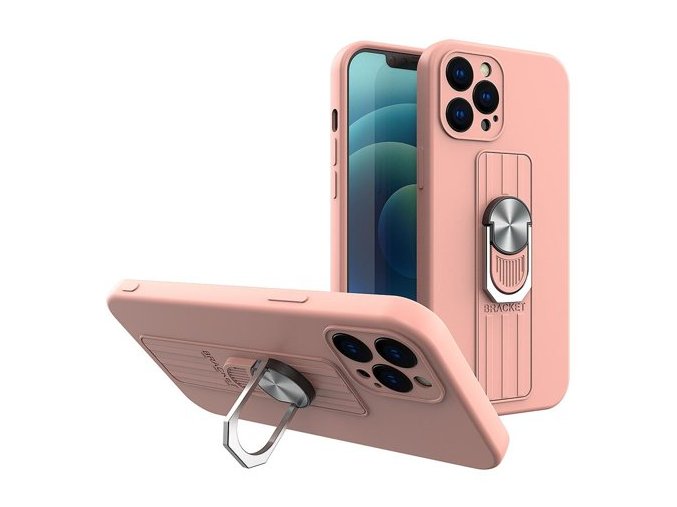 eng pm Ring Case silicone case with finger grip and stand for iPhone SE 2020 iPhone 8 iPhone 7 pink 75631 1