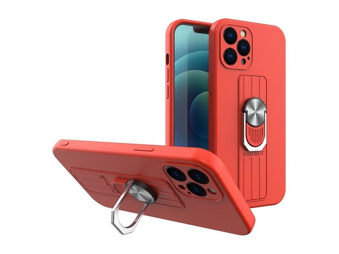 eng pm Ring Case silicone case with finger grip and stand for iPhone SE 2020 iPhone 8 iPhone 7 red 75626 1