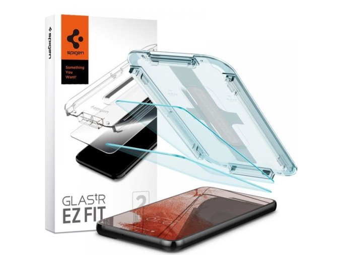 eng pm TEMPERED GLASS SPIGEN GLAS TR EZ FIT 2 PACK GALAXY S22 90713 1