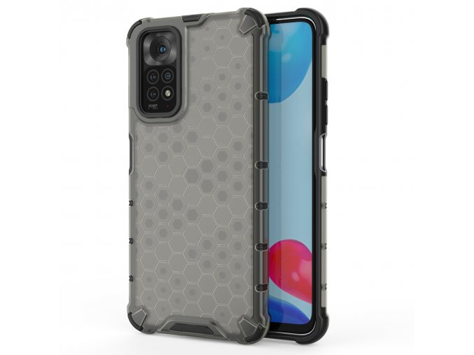 eng pl Honeycomb case armored cover with a gel frame for Xiaomi Redmi Note 11S Note 11 black 88999 1
