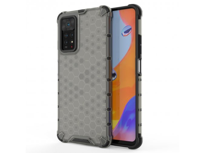 eng pl Honeycomb case armored cover with a gel frame for Xiaomi Redmi Note 11 Pro 11 Pro black 88996 1