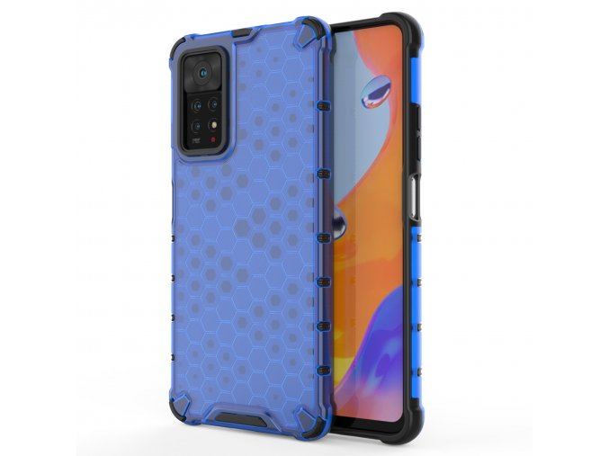 eng pl Honeycomb case armored cover with a gel frame for Xiaomi Redmi Note 11 Pro 11 Pro blue 88997 1