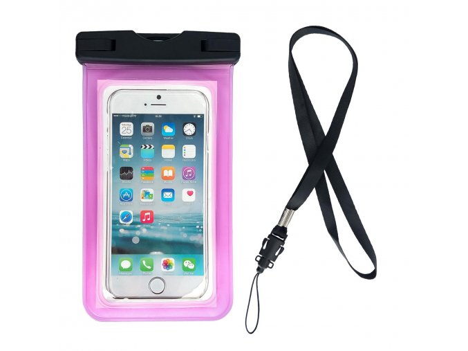 eng pl Waterproof phone bag pouch for pool pink 90880 16