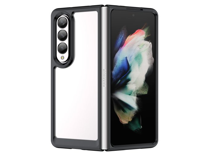 eng pl Outer Space Case for Samsung Galaxy Z Fold 3 cover with a flexible frame black 106609 1