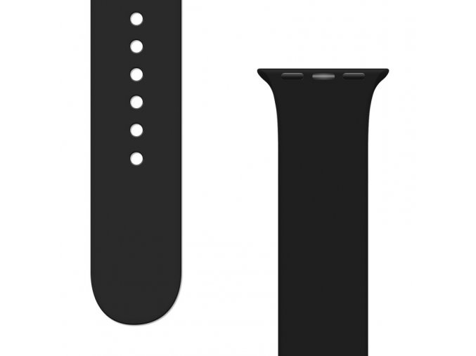 eng pl Silicone Strap APS Silicone Watch Band Ultra 8 7 6 5 4 3 2 SE 45 44 42mm Strap Watchband Black 106355 1