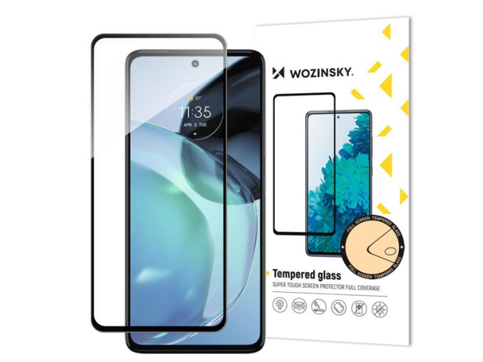 eng pm Wozinsky Full Glue Tempered Glass Tempered Glass For Motorola Moto G72 9H Full Screen Protector With Black Frame 135373 1