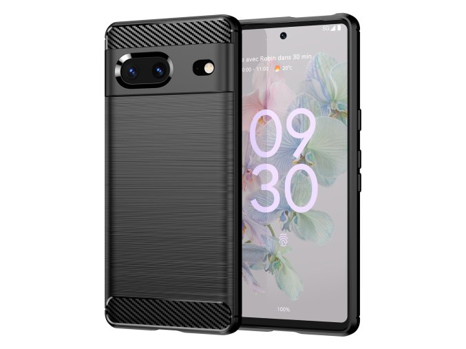 52908 ohebny carbon kryt na google pixel 7 cerny