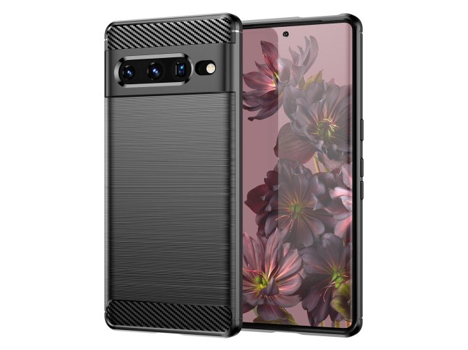 52911 ohebny carbon kryt na google pixel 7 pro cerny