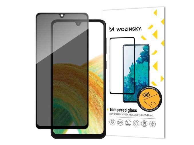 54267 wozinsky privacy glass tempered glass pro samsung galaxy a33 5g s anti spy privacy filter