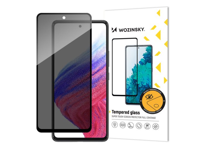 54264 wozinsky privacy glass tempered glass pro samsung galaxy a53 5g s anti spy privacy filter