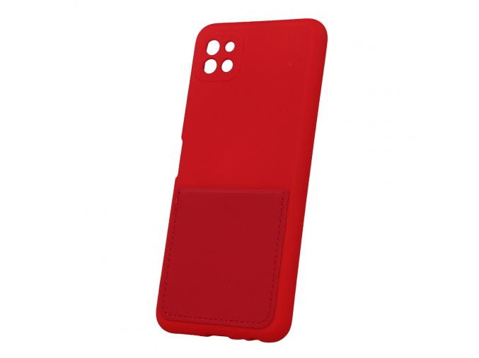 57048 card cover case for samsung galaxy a22 5g red