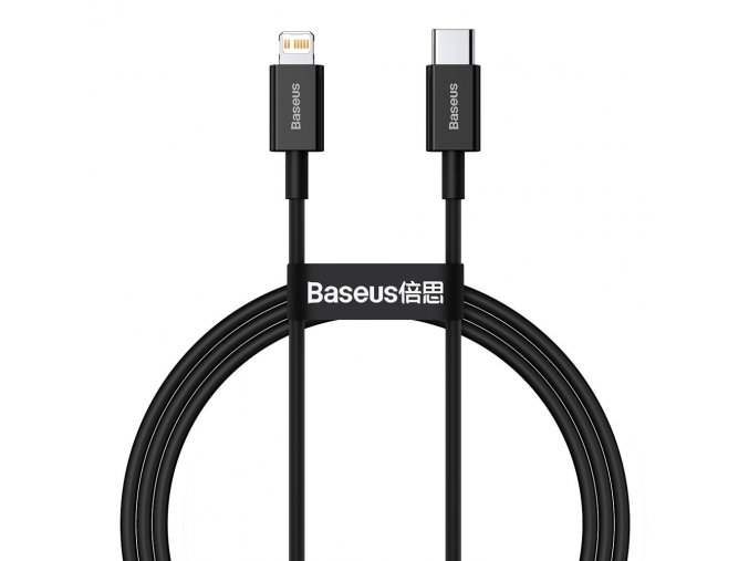 eng pl Baseus Superior USB Type C Lightning cable for fast charging Power Delivery 20 W 1 m black CATLYS A01 69776 1