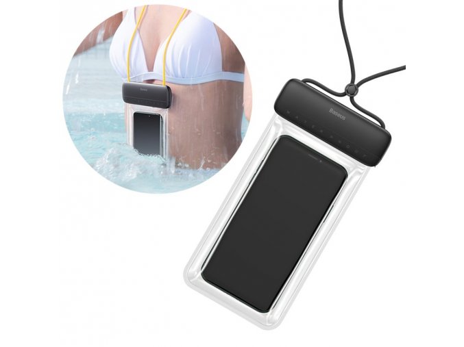 eng pl Baseus universal waterproof cover phone case max 7 2`` for swimming pool by the water IPX8 black ACFSD DG1 59676 21