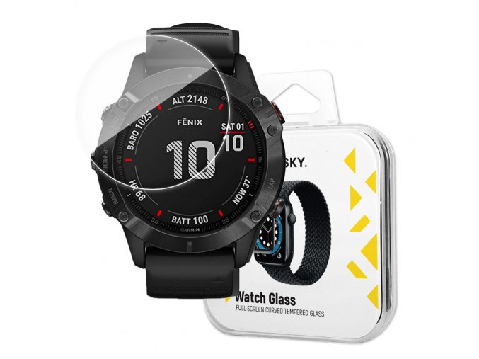 58961 hybridni sklo wozinsky watch glass pro garmin fenix 6x pro transparentni