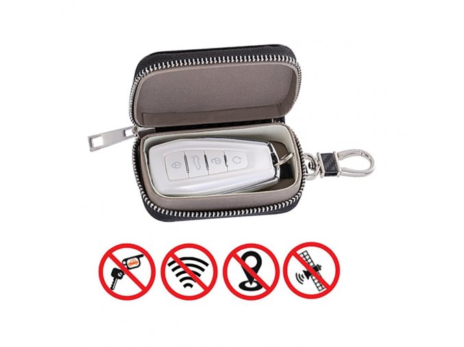 62285 anti theft case for car keys blocking radio waves faraday box faraday cage black