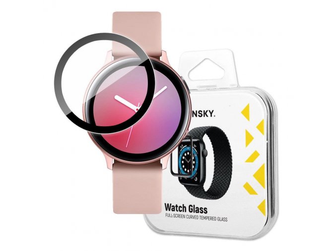 69723 wozinsky hybridni 3d sklo na displej hodinek samsung galaxy watch active 2 40 mm cerne