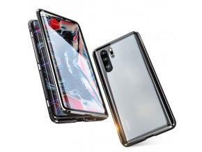 eng pl Wozinsky Full Magnetic Case Full Body Front and Back Cover tempered glass for Huawei P30 Pro black transparent 50436 1