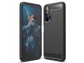 eng pl Carbon Case Flexible Cover TPU Case for Huawei Honor 20 20 Pro black 51827 1