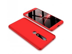 oboustranný kryt 360 na Nokia 6.1 červený tit