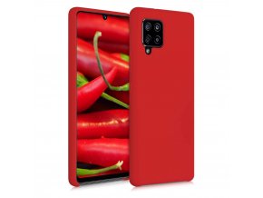 eng pl Silicone Case Soft Flexible Rubber Cover for Samsung Galaxy A22 5G red 71804 1