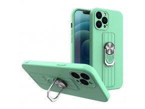 eng pl Ring Case silicone case with finger grip and stand for iPhone SE 2020 iPhone 8 iPhone 7 mint 75630 1