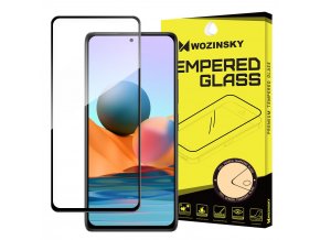 Wozinsky Tempered Glass Full Glue Super Tough Screen Protector Full Coveraged with Frame Case Friendly for Xiaomi Redmi Note 10 Pro black