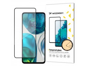eng pl Wozinsky Super Durable Full Glue Tempered Glass Full Screen With Frame Case Friendly Motorola Moto G52 Black 107667 1
