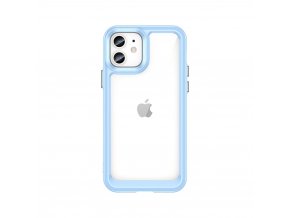 48789 outer space case for iphone 12 hard cover with gel frame blue