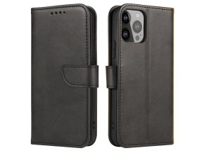 58143 pouzdro magnet case pro honor magic5 flip cover stojanek na penezenku cerne