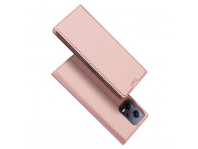 59804 dux ducis skin pro case pro xiaomi redmi note 12 5g poco x5 5g cover flip card wallet stand pink