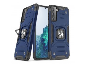 62318 wozinsky ring armor tough hybrid case cover magnetic holder for samsung galaxy s22 blue