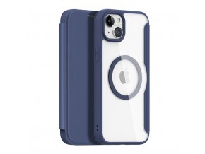 63032 dux ducis skin x pro magnetic flip magsafe case iphone 15 blue