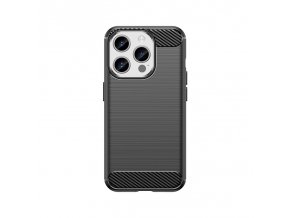 62915 ohebne pouzdro s karbonovym vzorem pro iphone 15 pro carbon case cerne