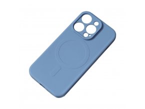 64065 magsafe kompatibilni silikonove pouzdro pro iphone 15 pro max silicone case tmave modre