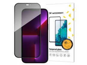 64146 wozinsky privacy glass s anti spy filtrem pro iphone 15 pro cerne