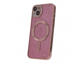 64464 glitter chrome mag case for iphone 15 plus 6 7 quot pink