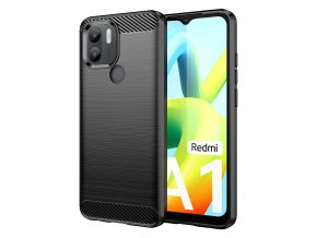 eng pl Carbon Case case for Xiaomi Redmi A1 flexible silicone carbon cover black 137093 1