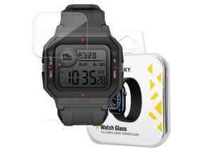 69681 wozinsky hybridni 3d sklo na displej hodinek amazfit neo transparentni