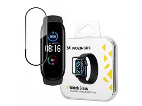 69675 wozinsky hybridni 3d sklo na displej hodinek xiaomi mi band 5 cerne