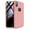 eng pl 360 Protection Front and Back Case Full Body Cover iPhone XR pink logo hole 45683 1