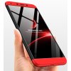 oboustranný kryt 360 na Xiaomi Redmi 6 červenočerný ruka