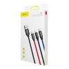eng pl Baseus Three Primary Colors 3 in 1 Cable USB For M L T 3 5A 1 2M Black CAMLT BSY01 48209 11