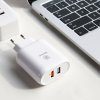 eng pl Baseus Bojure Series Travel Charger Adapter Wall Charger 2x USB 1A Quick Charge 3 0 QC 3 0 23W white CCALL AG02 40771 10