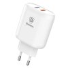 eng pl Baseus Bojure Series Travel Charger Adapter Wall Charger 2x USB 1A Quick Charge 3 0 QC 3 0 23W white CCALL AG02 40771 1