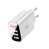eng pl Baseus Mirror Lake Intelligent Travel Charger Adapter Wall Charger with Voltage Power Display 3x USB 3 4A white CCALL BH02 46845 2