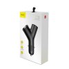 eng pl Baseus Y Type Car Charger with 2x USB and Extended Cigarette Lighter Port 3 4A black CCALL YX01 46816 9