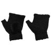 eng pl Touchscreen Winter Gloves 2in1 Striped and Fingerless Gloves Wrist Warmers black 27072 9