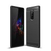 eng pl Carbon Case Flexible Cover TPU Case for Sony Xperia 1 black 48053 1