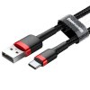 eng pl Baseus Cafule Cable Durable Nylon Braided Wire USB USB C QC3 0 2A 3M black red CATKLF U91 51809 3